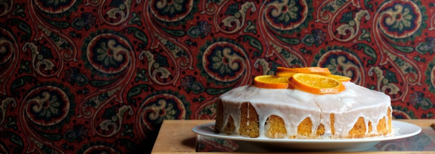 vegan cake with citrus