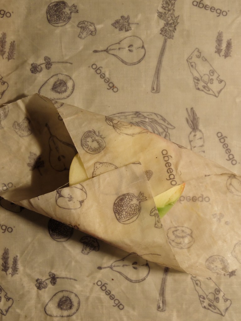 Apple wrapped in abeego