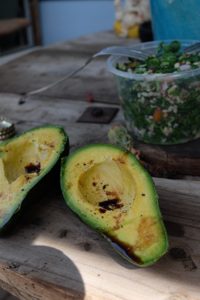 Avocado with balsamico vinegar