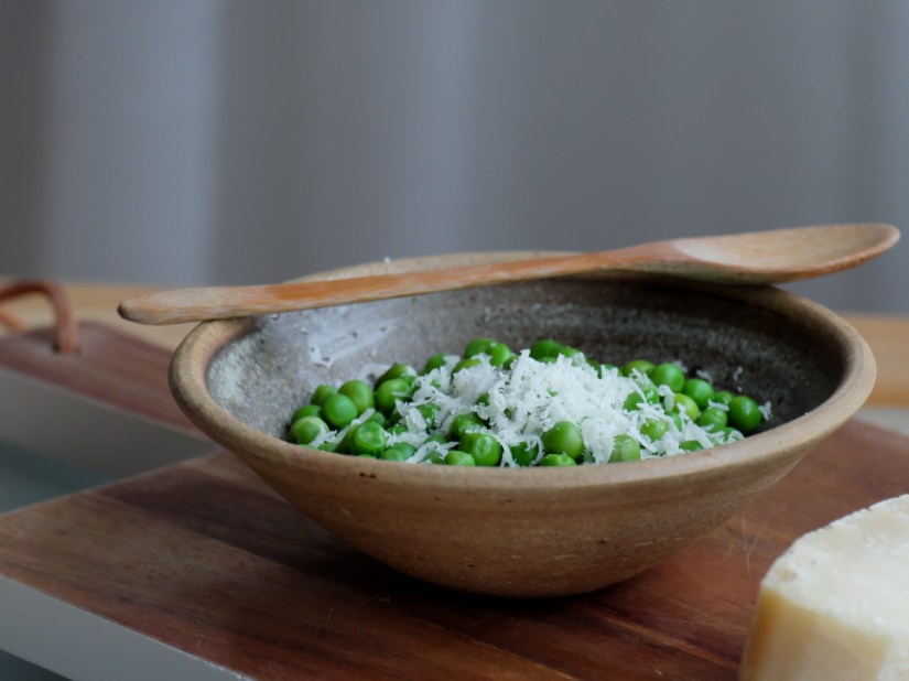 Peas in a bowl