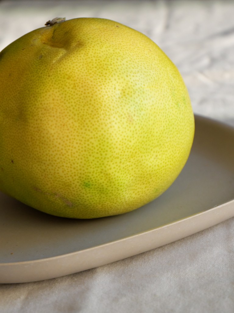 Yellow, organic pomelo